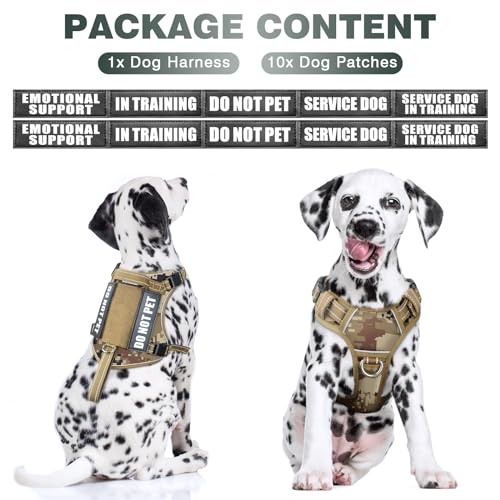 Tactical Dog Harness (Medium / Desert Camo)