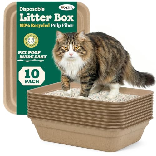 10 Pack Disposable Litter Box for Kitty Cats