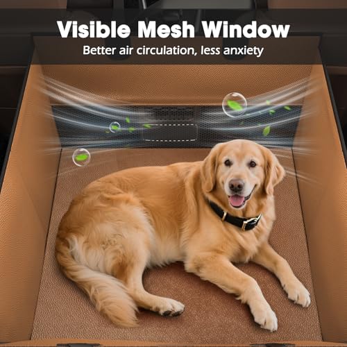 Large Dog Car Seat (Brown / L)
