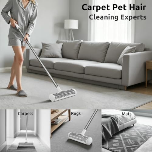 A3 Pro Carpet Roller for Pet Hair (Gray)