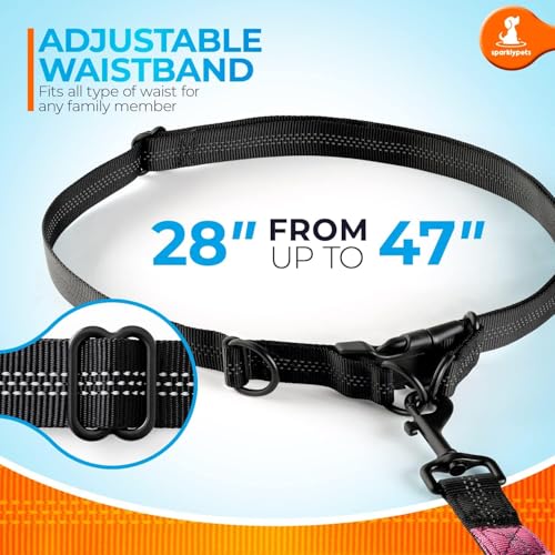 Hands Free Dog Leash (Gradient Pink / 1 dog M/L)