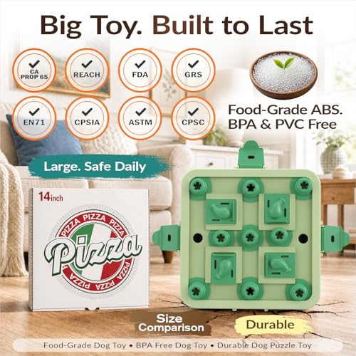 3 Level Dog Chess Puzzle Toy (LEVEL 3 IN 1 / Green)