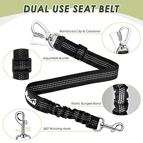 Dog Seat Belt and Harness for Car (Camo / XX-Small)