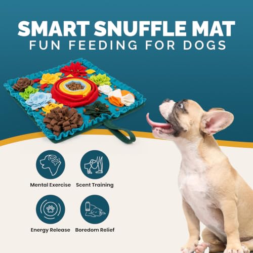 Dog Snuffle Feeding Mat (Large Colorful - Flower Design)
