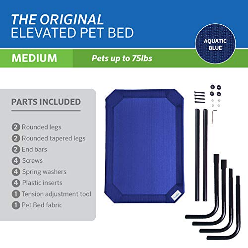 Original Elevated Dog Bed (Medium Dog Bed / Aquatic Blue)