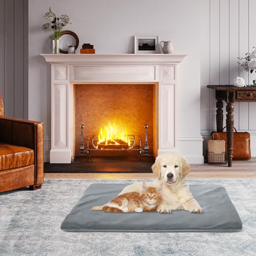 Pet Heating Pad (Large: 22"x 18" / Grey)