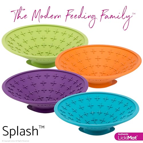 Splash Dog Slow Feeder Bowl Lick Mat (Orange)