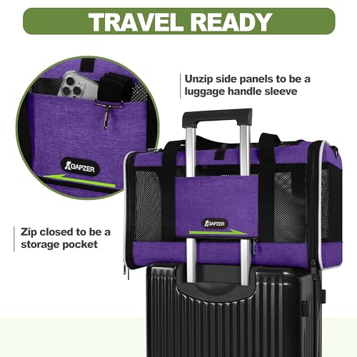 Pet Carrier for Cat 18x11x11 Inch (Purple / 18.0"L x 11.0"W x 11.0"H)