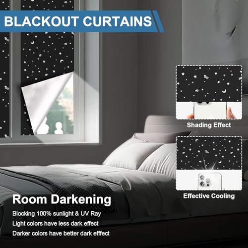 Portable Blackout Curtains (Star / 57"W x 157"H)