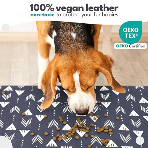 Dog Mat for Food and Water (12"L x 18"W / Nomad)
