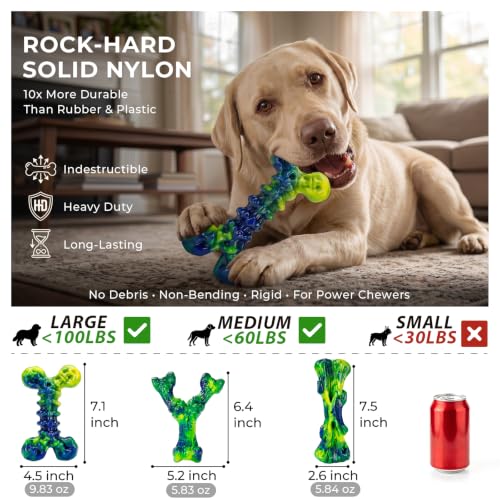 Dog Chew Toys (3PC-Peanut Butter-Green)