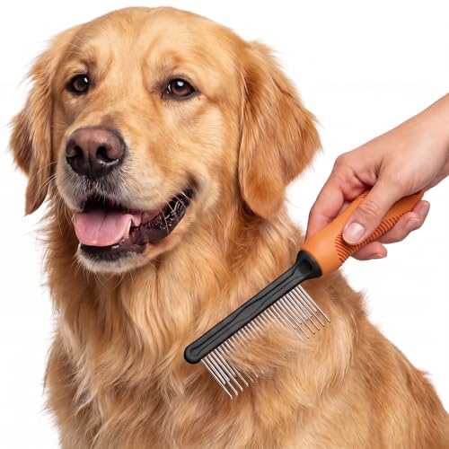 Poodle Grooming Comb (Orange / Detangling Pet Comb)