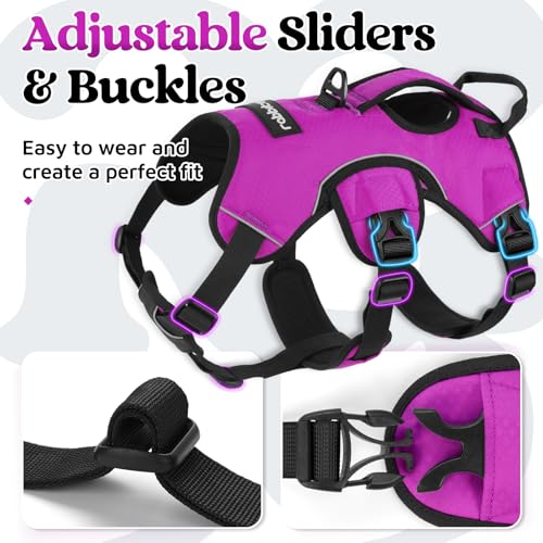 Escape Proof Dog Harness for X (Purple / X-Large)