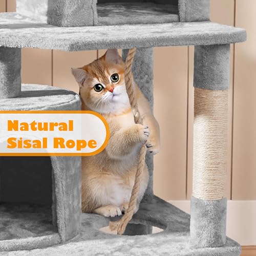 Cat Tree Tower (70.5in / Light Gray)