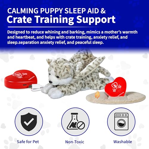 Stuffed Animal with Rechargebale Heartbeat for Cats