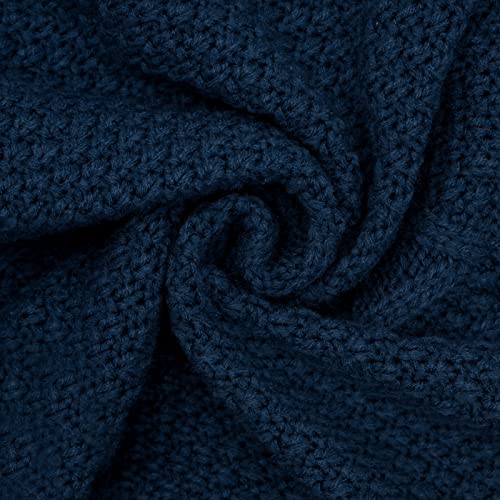 Dog Sweater Long Sleeve Warm Knitted Sweaters for Large Dogs Boy (1# Navy / XX-Large)
