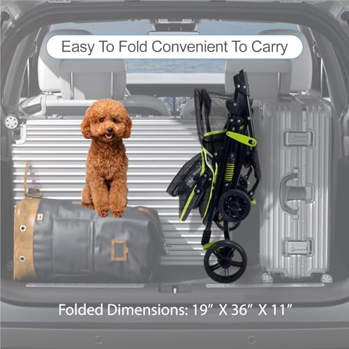 22” Buddy Buggies Foldable Pet Stroller (Blue / 22 Inch)