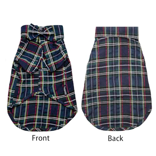 Pet Shirt Clothes for Dogs and Cats (Dark Green / X-Small)