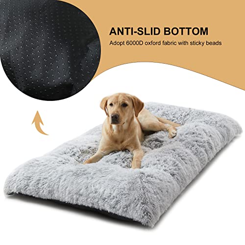 Dog Beds for Large Dogs (Grey / S(23x18 inch))