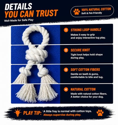 Dog Rope Toy 2 Pack (4-Knot Loop (2-Pack))
