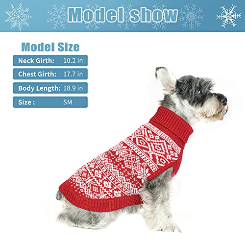 Dog Sweater Argyle (Small/Medium / Red)