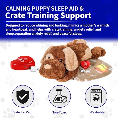 Cuddle Pup Toy with Heartbeat & Heat Pack (Large / Heartbeat/Heating)