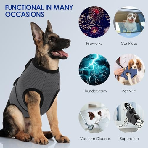 Dog Anxiety Calming Vest (Grey / Medium)