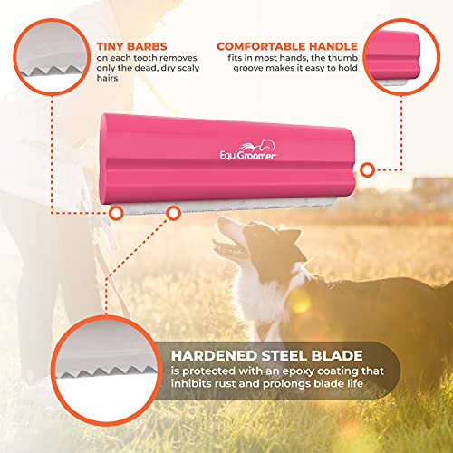 5 Inch Undercoat Deshedding Brush for Dogs & Cats (5 Inch / Pink)
