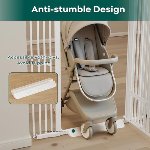 53in Extra Tall Cat Gate for Doorway (White / 53" Tall, 29.5-40.6" Wide)
