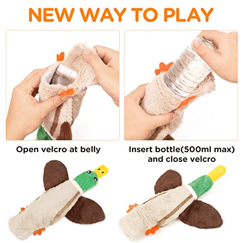 No Stuffing Dog Squeaky Chew Toy Water Bottle for Small Medium Large Breed