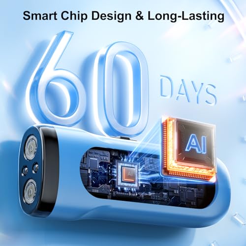 Dog Bark Deterrent Devices Anti Barking Device for Dogs Ultrasonic Bark Stopper Portable Dog Training Tool Indoor Outdoor Up to 50ft Correct Bad Behavior of Own or Neighbor's Dog (Blue / 1 Pack)