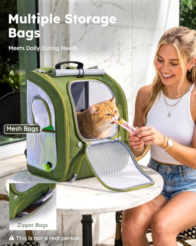 Cat Backpack Carrier (Green)
