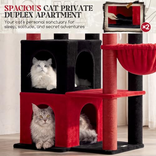 Gothic Cat Tree Tower for Indoor Cats Large Adult (Gothic / XXL)