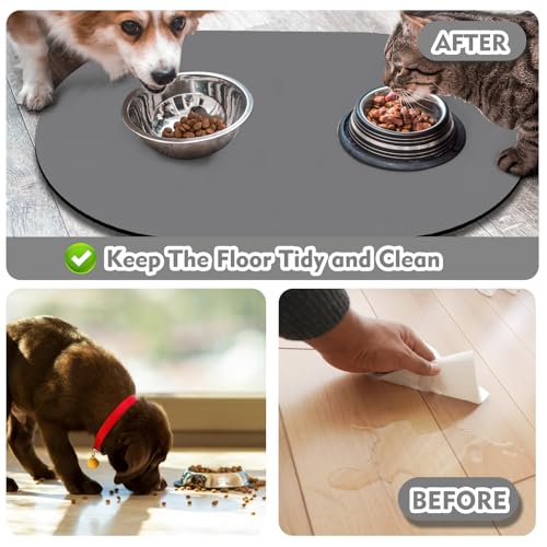 Pet Feeding Mat (20''x12'' / Dark Gray)