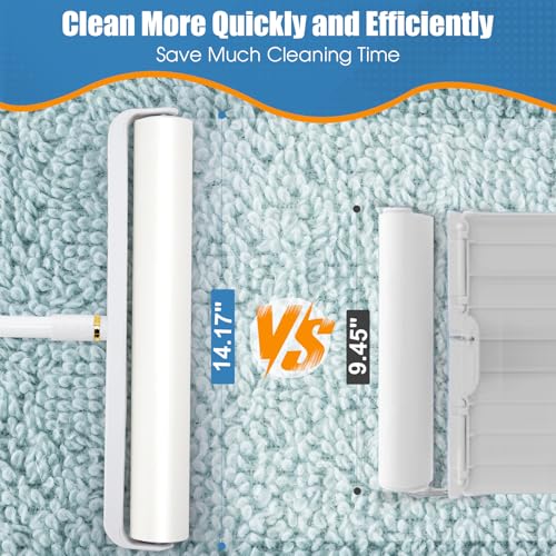 14.17" Large Lint Rollers for Pet Hair Extra Sticky (1 Roller + 4 Refills (14.17"))