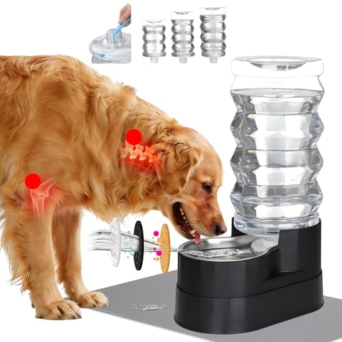9L Elevated Dog Water Dispenser (9L / Jet Black)