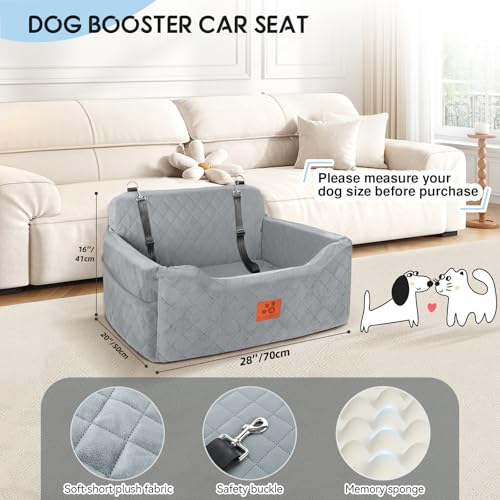 Dog Car Seat for Medium (Grey)