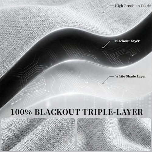 100% Blackout Adhesive Blackout Curtains (52"W x 84"L (Pack of 1) / Off-white)