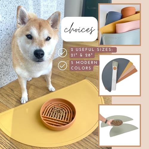 Silicone Dog Food Mat (Charcoal / Large)