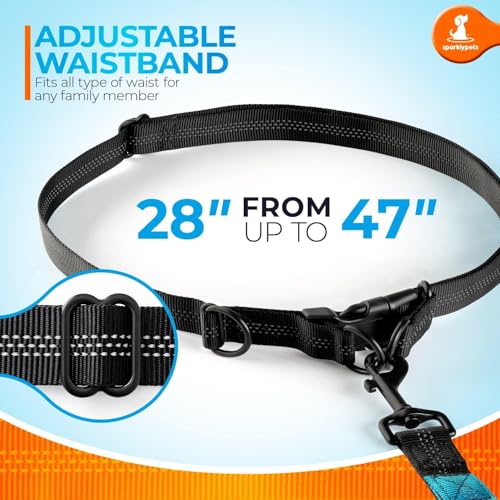 Hands Free Dog Leash (Gradient Blue / 1 dog M/L)