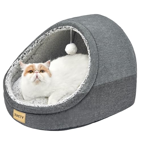 Cute Cat Beds for Indoor Cats (Large / Dark Gray)
