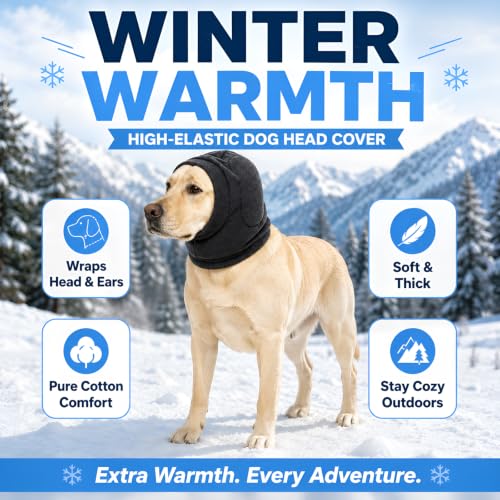 No Shake Dog Ear Wrap Quiet Ear Muffs for Hematoma (Grey / Medium(Head Girth：11.8-15.7in))