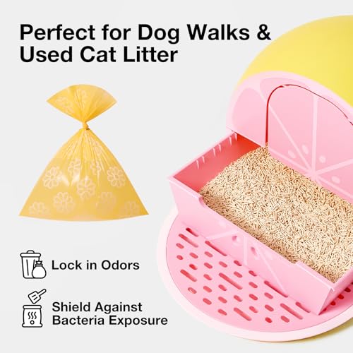 Dog Poop Bag Dispenser with Daisy Scented Waste Bags (Daisy / 1 Count (Pack of 105))