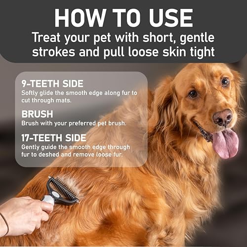 Pet Grooming Brush (White / Large)