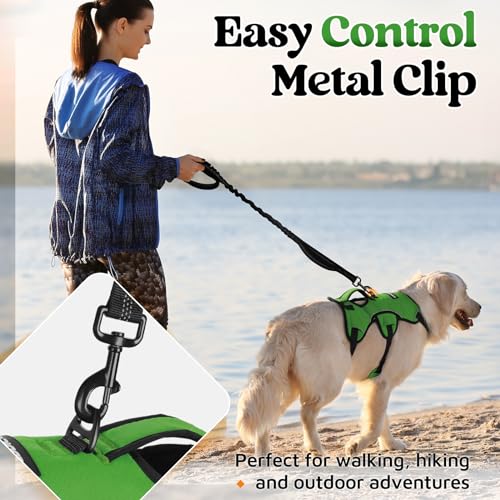 Escape Proof Dog Harness for Large (Green / Large)