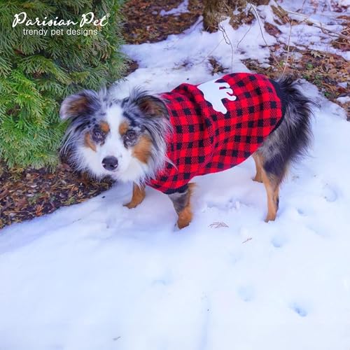 Dog Sweaters Cable Knit Dog Outfit (S / Checkered Red)