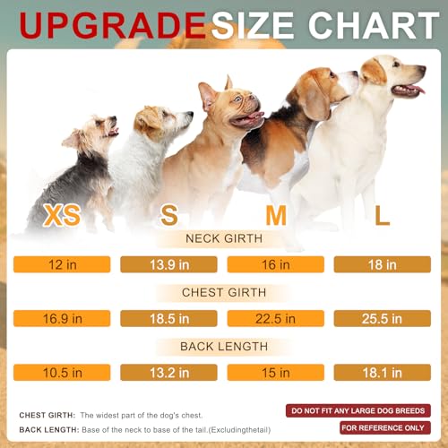 Dog Raincoats for X (Solid Yellow / XS(Back 10.5", Chest 16.9", Neck 12"))