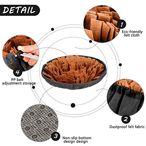 Pet Snuffle Mat for Dogs (brown)