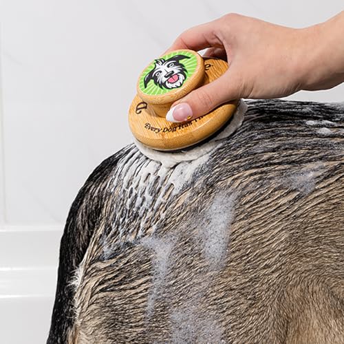 Large Bamboo Dog Bath Scrubber (Large)