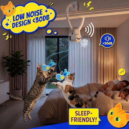 Interactive Doorway Cat Toy (Grey)